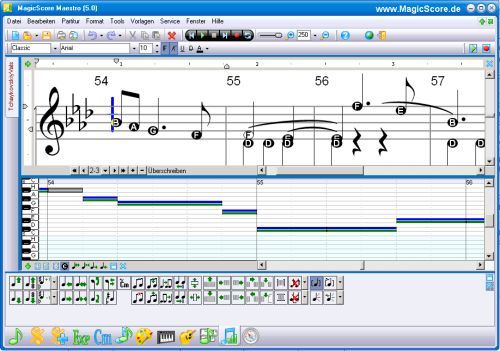 MagicScore zum Noten schreiben am PC! Playback Editor / Wiedergabe Editor